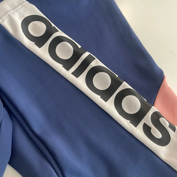 adidas Colorblock High Rise climalite leggings size L (b-1) - Picture 2 of 11